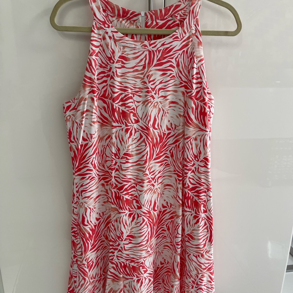 Tommy Bahama Red and White Tropical Mini Dress